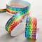 12 Pack: 1.5" x 3yd. Grosgrain Wired Rainbow Weave Ribbon by Celebrate It®